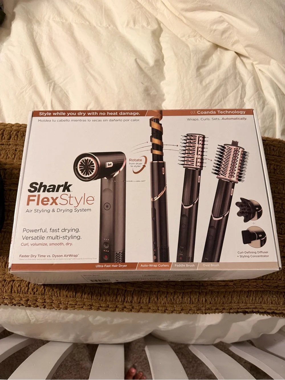 Shark FlexStyle Air Styling & Drying System — Rose Gold and Black